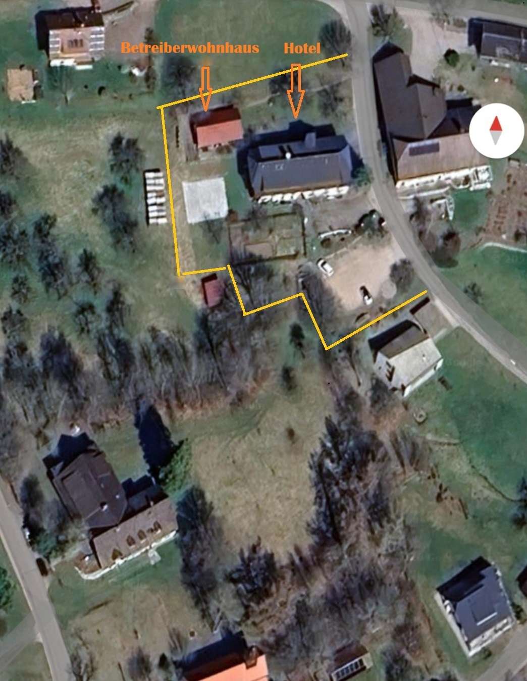 Luftaufnahme Grundstück